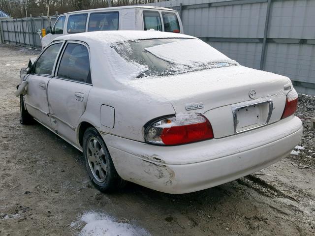 1YVGF22C825295574 - 2002 MAZDA 626 LX WHITE photo 3