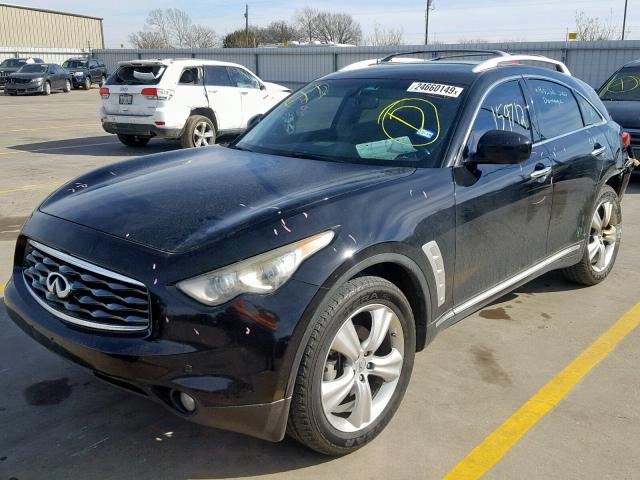 JNRAS18U39M104838 - 2009 INFINITI FX35 BLACK photo 2