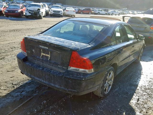 YV1RH592572607618 - 2007 VOLVO S60 2.5T BLACK photo 4