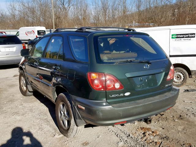 JT6HF10UXY0102788 - 2000 LEXUS RX 300 GREEN photo 3