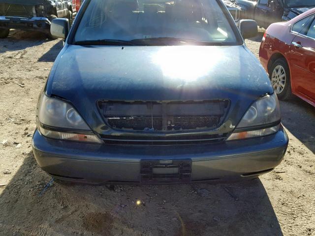 JT6HF10UXY0102788 - 2000 LEXUS RX 300 GREEN photo 9