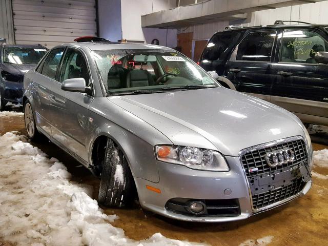 WAUDH78E88A035343 - 2008 AUDI A4 3.2 QUA GRAY photo 1