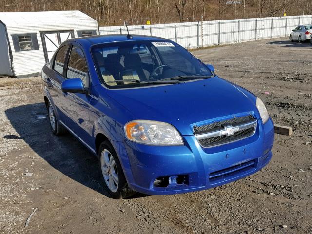 KL1TD5DE5AB132561 - 2010 CHEVROLET AVEO LS BLUE photo 1