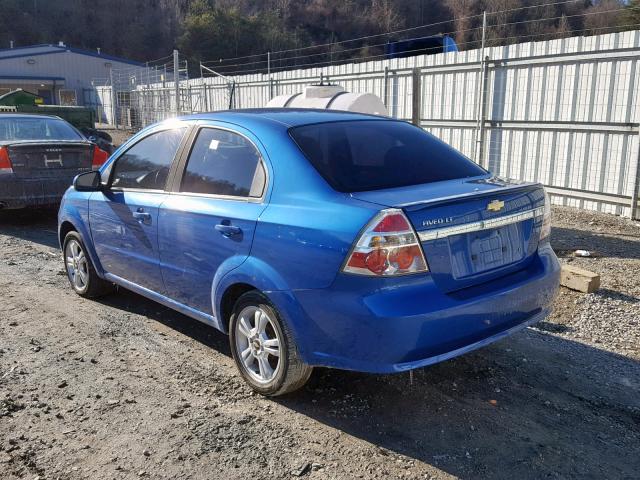 KL1TD5DE5AB132561 - 2010 CHEVROLET AVEO LS BLUE photo 3