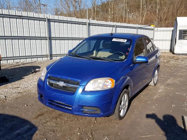 KL1TD5DE5AB132561 - 2010 CHEVROLET AVEO LS BLUE photo 9