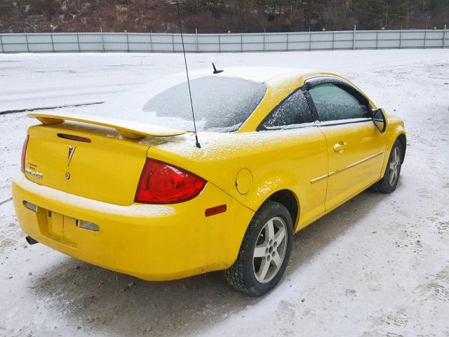 1G2AL18F387192998 - 2008 PONTIAC G5 YELLOW photo 4