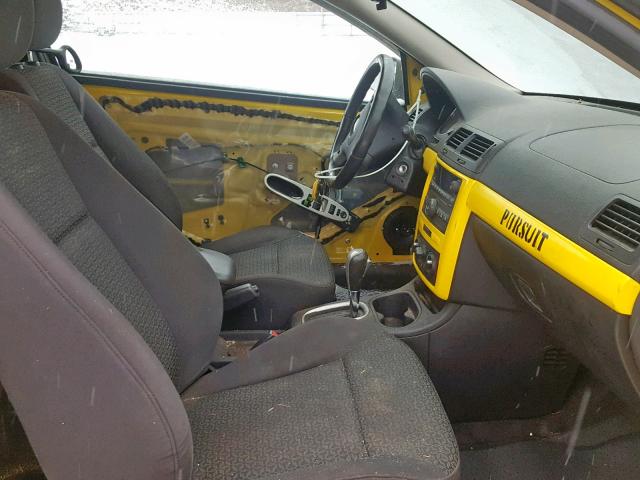 1G2AL18F387192998 - 2008 PONTIAC G5 YELLOW photo 5