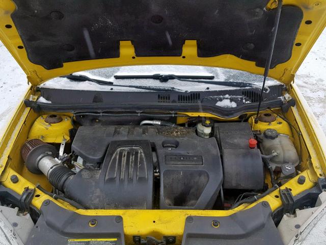 1G2AL18F387192998 - 2008 PONTIAC G5 YELLOW photo 7