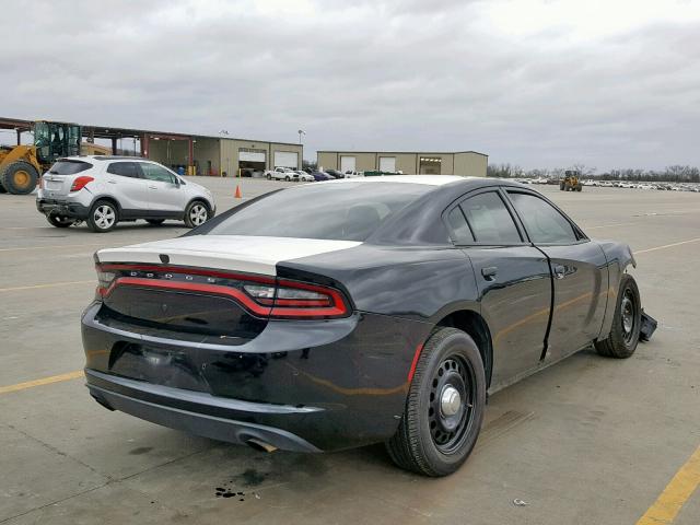 2C3CDXKTXGH268131 - 2016 DODGE CHARGER PO BLACK photo 4