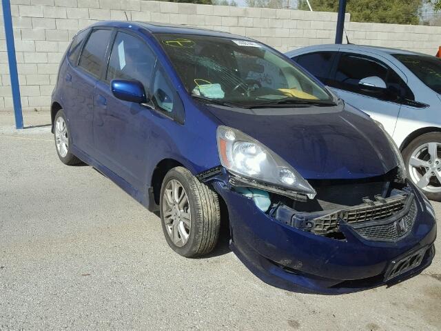 JHMGE88429S011779 - 2009 HONDA FIT SPORT BLUE photo 1