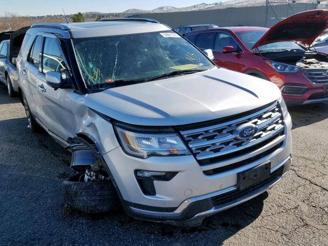 1FM5K8F82JGB10998 - 2018 FORD EXPLORER L SILVER photo 1