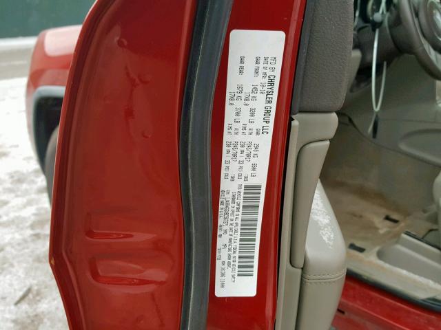 1J4RR4GGXBC567271 - 2011 JEEP GRAND CHER RED photo 10