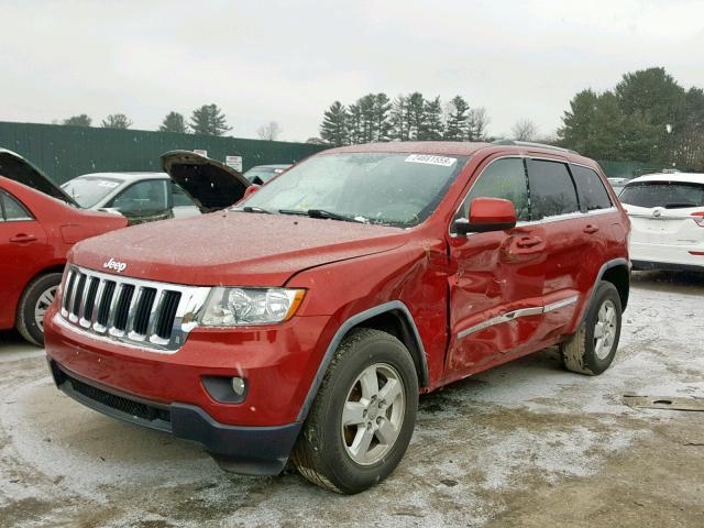 1J4RR4GGXBC567271 - 2011 JEEP GRAND CHER RED photo 2