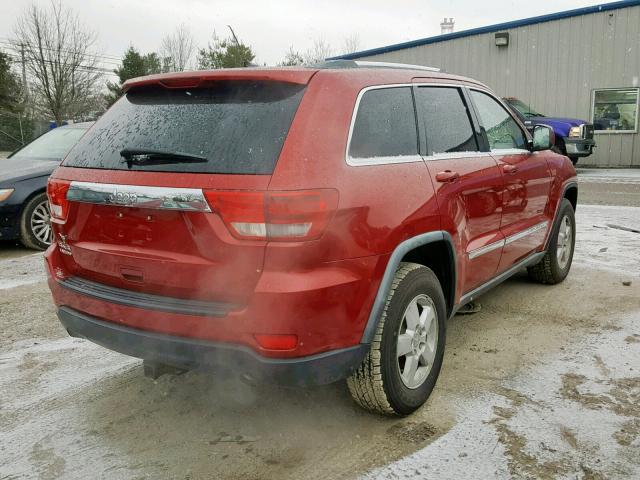 1J4RR4GGXBC567271 - 2011 JEEP GRAND CHER RED photo 4