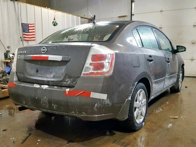 3N1AB61E99L693973 - 2009 NISSAN SENTRA 2.0 GRAY photo 4