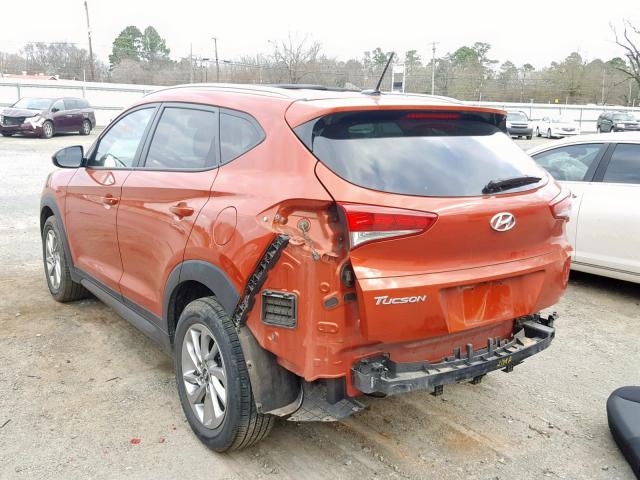 KM8J33A41GU189125 - 2016 HYUNDAI TUCSON LIM ORANGE photo 3