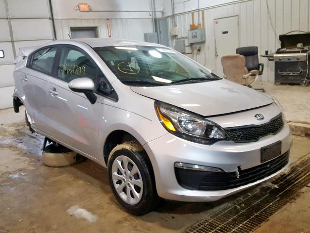 KNADM4A32G6627597 - 2016 KIA RIO LX SILVER photo 1