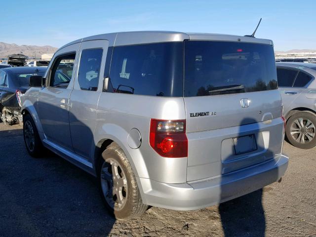 5J6YH18968L015241 - 2008 HONDA ELEMENT SC GRAY photo 3