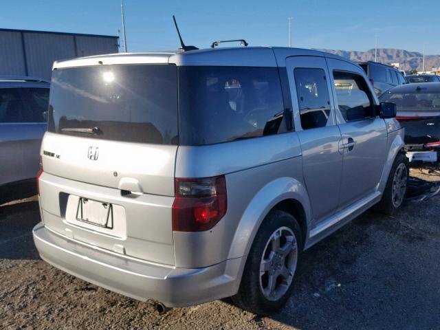 5J6YH18968L015241 - 2008 HONDA ELEMENT SC GRAY photo 4