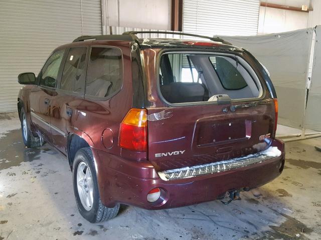 1GKDT13S962220184 - 2006 GMC ENVOY BURGUNDY photo 3