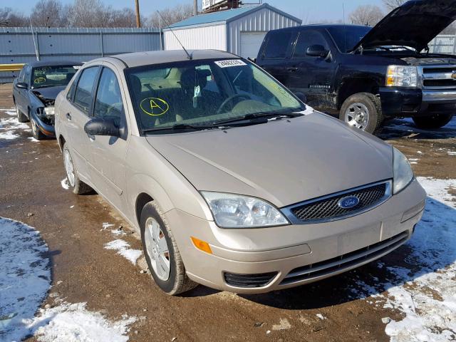 1FAHP34N37W148890 - 2007 FORD FOCUS ZX4 TAN photo 1