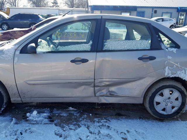 1FAHP34N37W148890 - 2007 FORD FOCUS ZX4 TAN photo 9