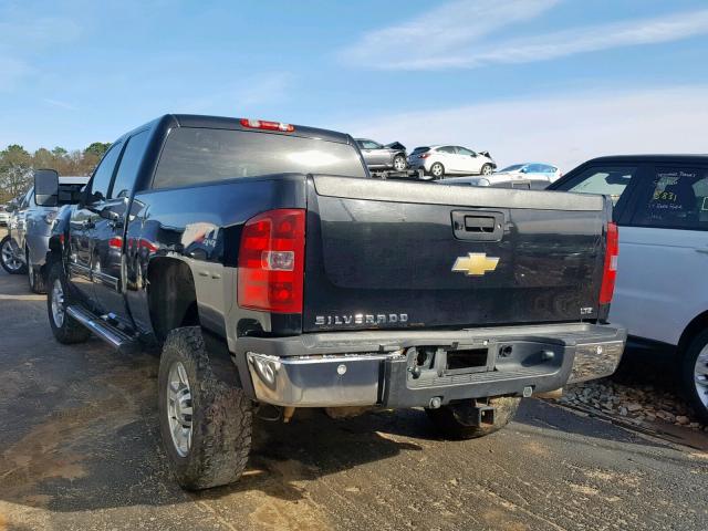 1GC4KYB62AF108940 - 2010 CHEVROLET SILVERADO BLACK photo 3