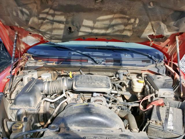 1D7HE48K76S584434 - 2006 DODGE DAKOTA QUA RED photo 7