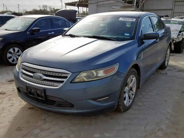 1FAHP2EW4AG140025 - 2010 FORD TAURUS SEL BLUE photo 2