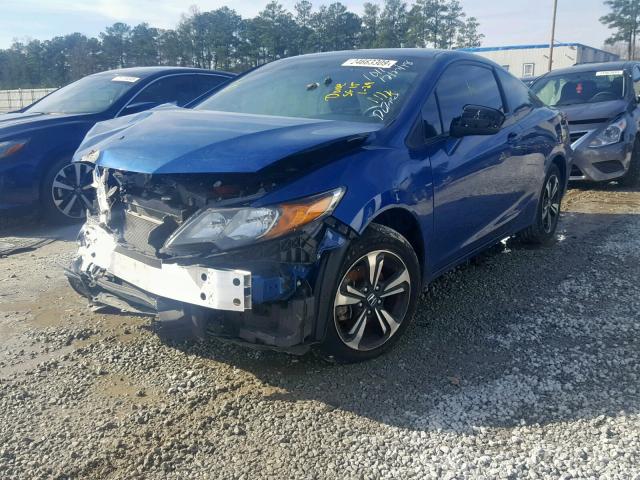 2HGFG3B88FH520611 - 2015 HONDA CIVIC EX BLUE photo 2