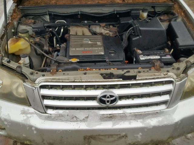 JTEHF21A820054066 - 2002 TOYOTA HIGHLANDER SILVER photo 7