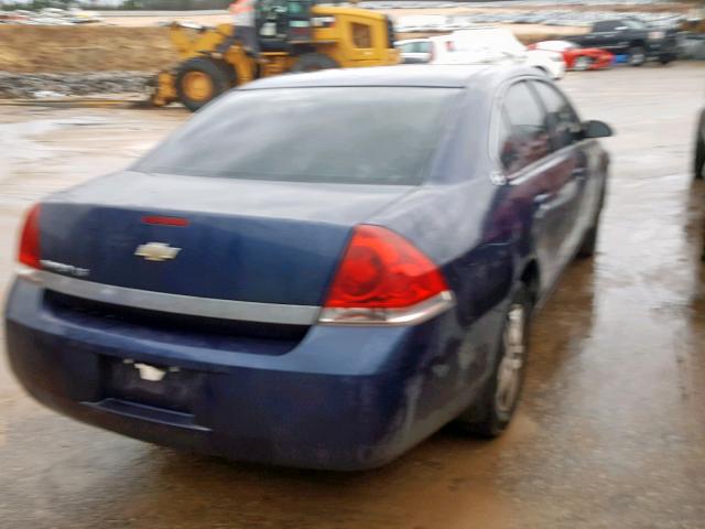 2G1WB58K889203705 - 2008 CHEVROLET IMPALA LS BLUE photo 4