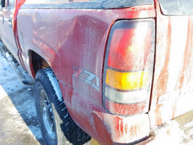 2GTEK13Z461283435 - 2006 GMC NEW SIERRA RED photo 9