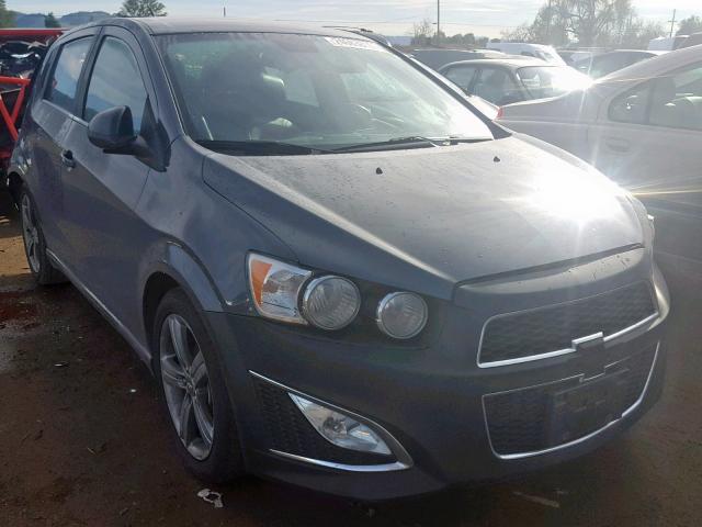 1G1JG6SB2D4162706 - 2013 CHEVROLET SONIC RS CHARCOAL photo 1