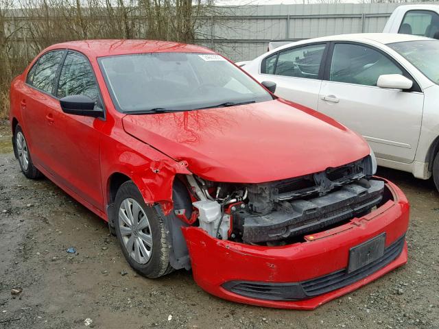 3VW2K7AJXDM384999 - 2013 VOLKSWAGEN JETTA BASE RED photo 1