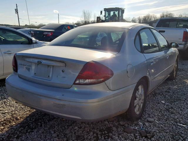 1FAFP56U47A155223 - 2007 FORD TAURUS SEL SILVER photo 4