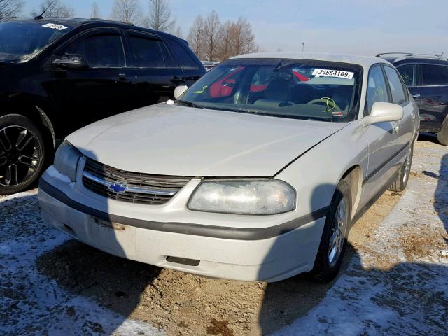 2G1WF52E949132290 - 2004 CHEVROLET IMPALA BEIGE photo 2