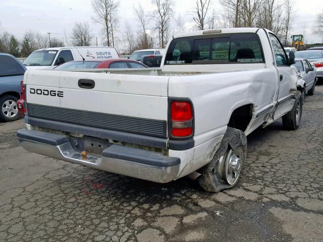 3B7KC26Z9WM283764 - 1998 DODGE RAM 2500 WHITE photo 4