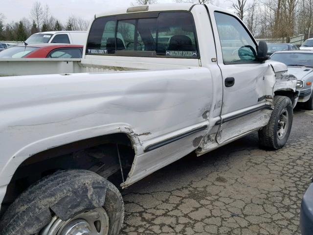 3B7KC26Z9WM283764 - 1998 DODGE RAM 2500 WHITE photo 9