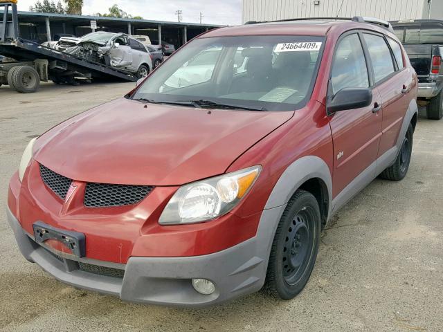 5Y2SL62853Z433352 - 2003 PONTIAC VIBE RED photo 2