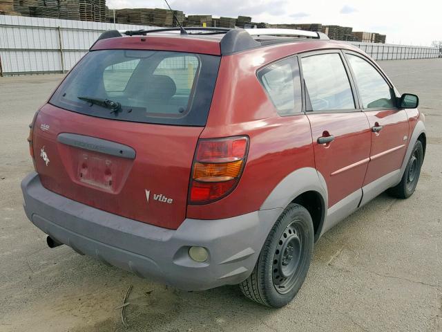 5Y2SL62853Z433352 - 2003 PONTIAC VIBE RED photo 4