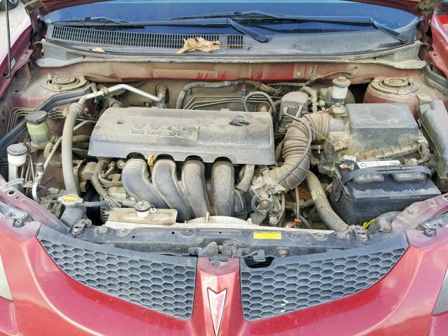 5Y2SL62853Z433352 - 2003 PONTIAC VIBE RED photo 7