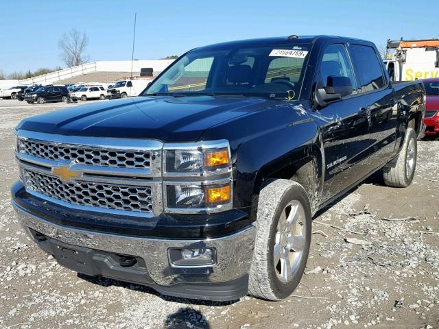 3GCPCREC6EG495207 - 2014 CHEVROLET SILVERADO BLACK photo 2