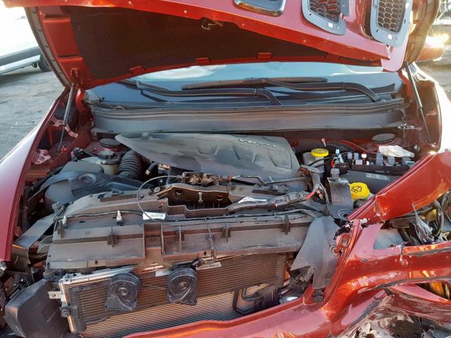 1C4PJMDS7HW588857 - 2017 JEEP CHEROKEE L RED photo 7