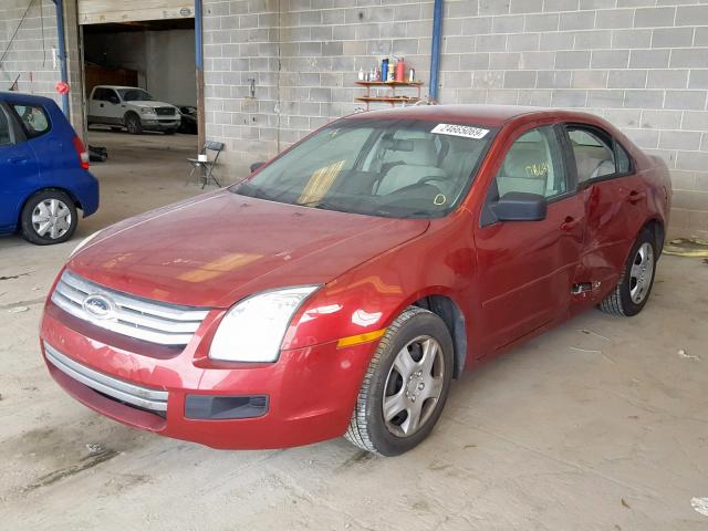 3FAHP06Z67R108403 - 2007 FORD FUSION S RED photo 2