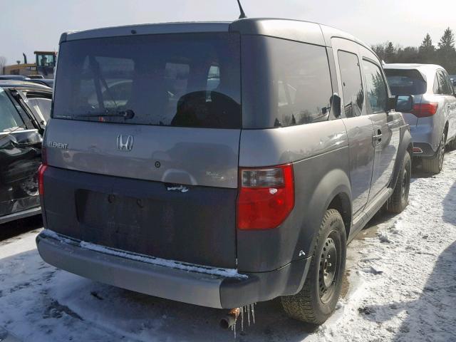 5J6YH28625L800377 - 2005 HONDA ELEMENT EX GRAY photo 4