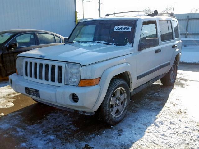 1J8HG48KX6C206163 - 2006 JEEP COMMANDER WHITE photo 2