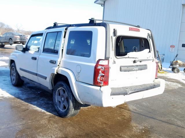 1J8HG48KX6C206163 - 2006 JEEP COMMANDER WHITE photo 3