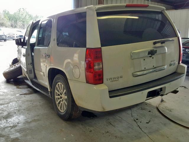 1GNFC13599R167469 - 2009 CHEVROLET TAHOE HYBR WHITE photo 3