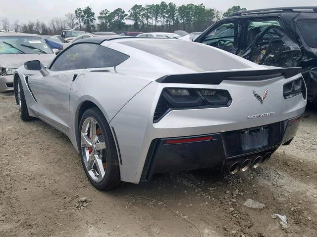 1G1YF2D76F5116876 - 2015 CHEVROLET CORVETTE S SILVER photo 3